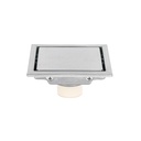 Resumidero reversible de 4', anti olores, acero inox, Aqua