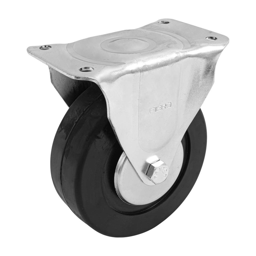[T48602] Rodaja hule 6', placa fija con balero, carga 150 kg, Fiero