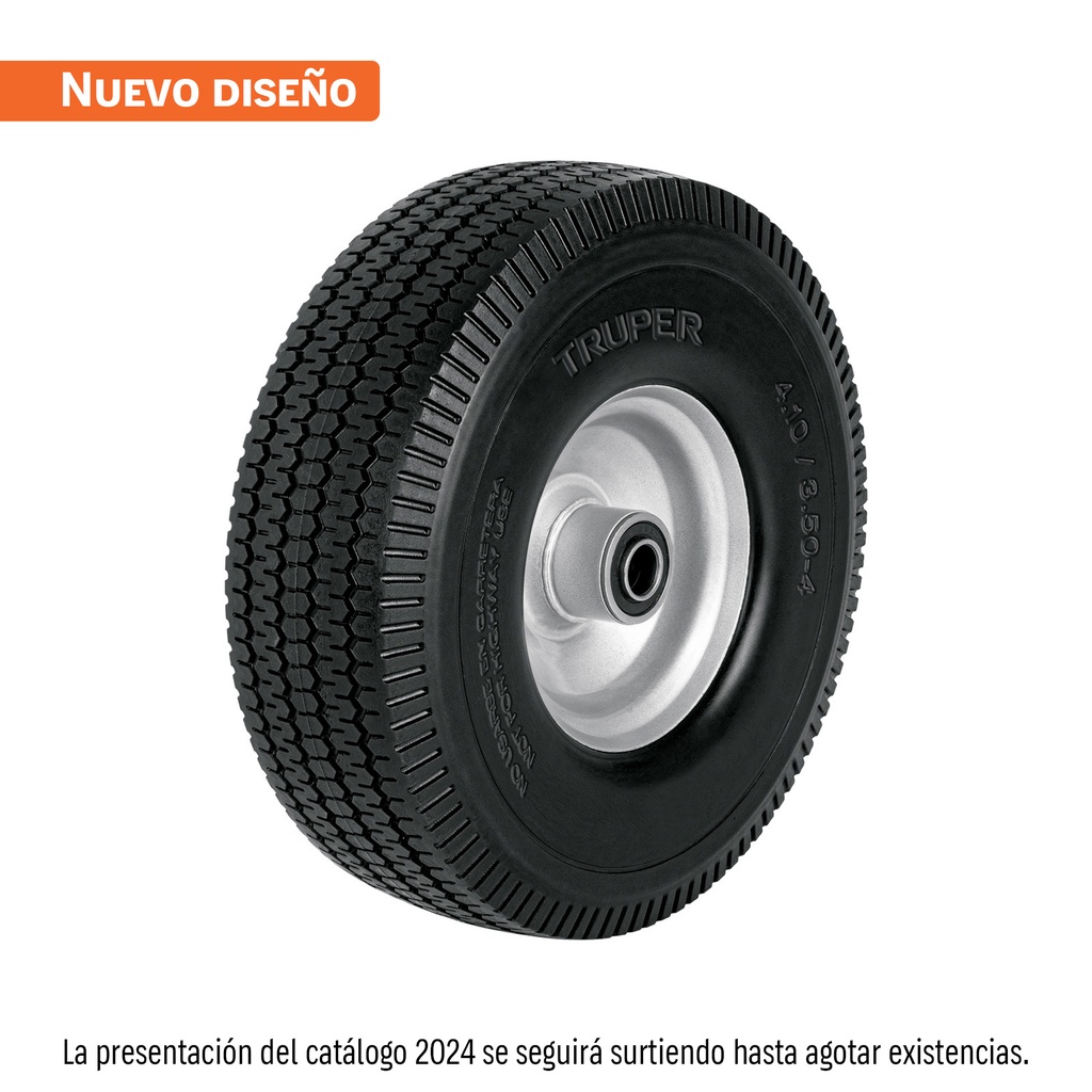 [T45911] Rueda imponchable 10' para eje lateral, Truper