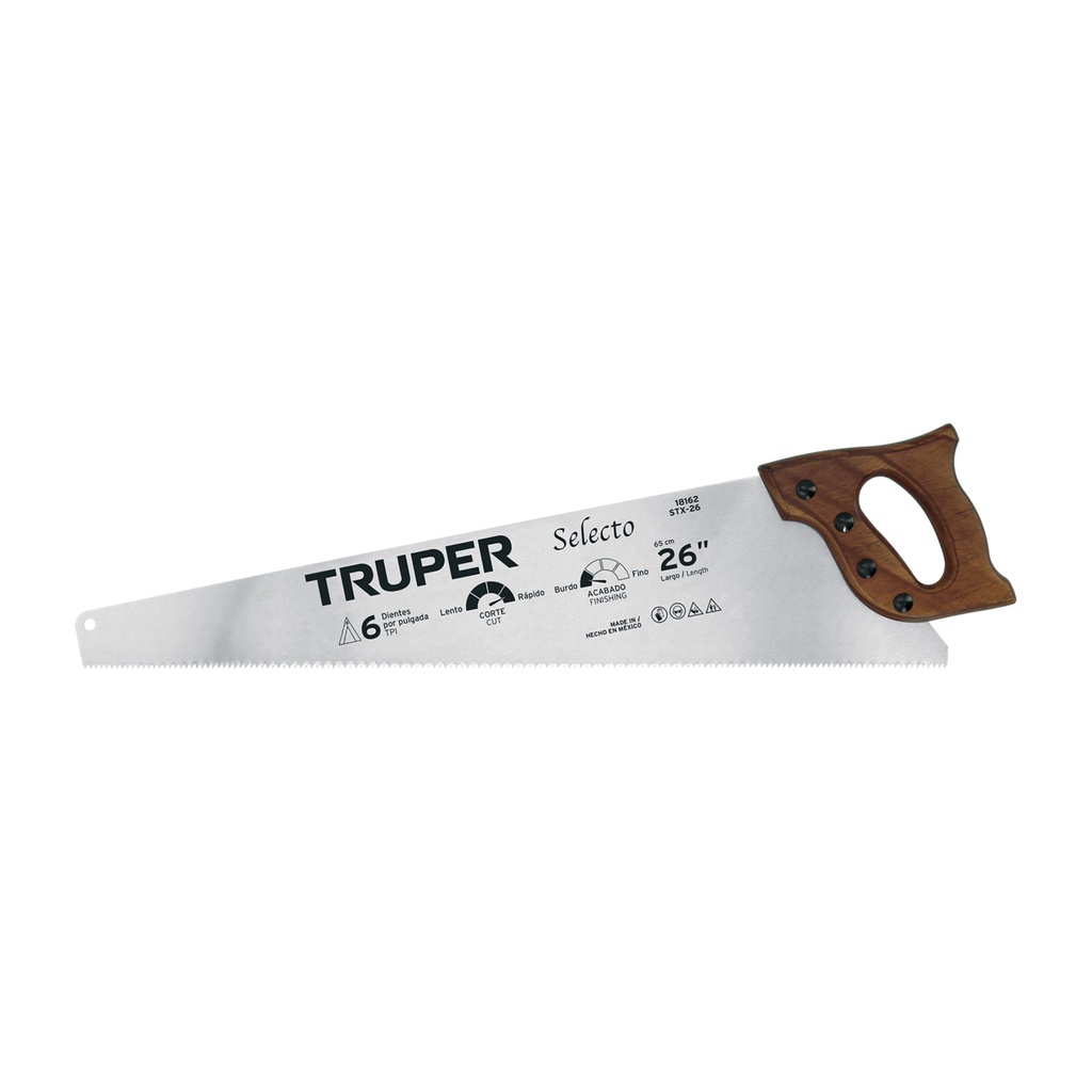 Serrucho 26' Selecto, 6 DPP, Truper