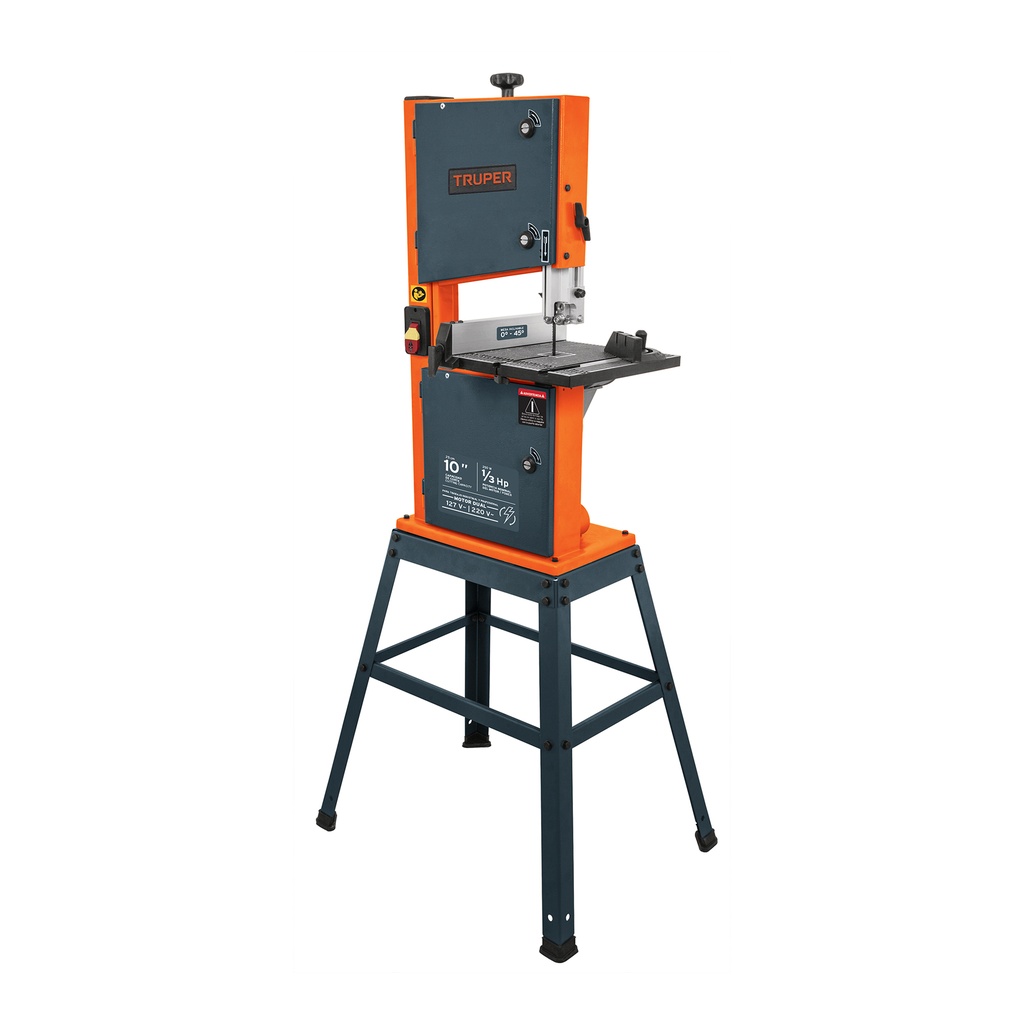 Sierra cinta 10' de 250 W (1/3 HP), Truper
