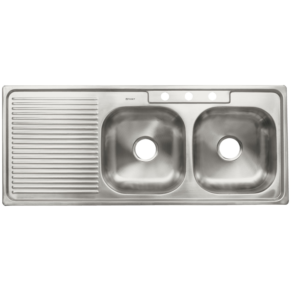 [T47023] Tarja de empotrar doble tina derecha 120 x 50 cm, Basic