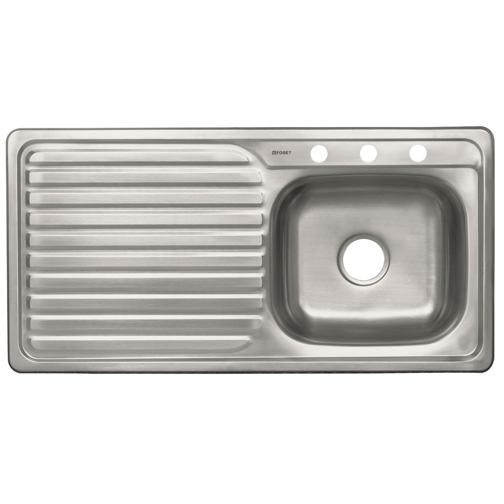 [T47021] Tarja de empotrar tina derecha 100 x 51 cm, Foset Basic