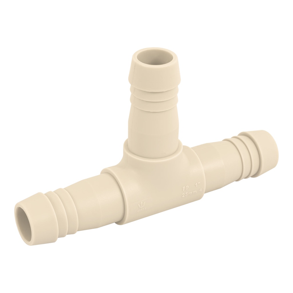 [T48571] Tee inserción 1' de polipropileno, Foset