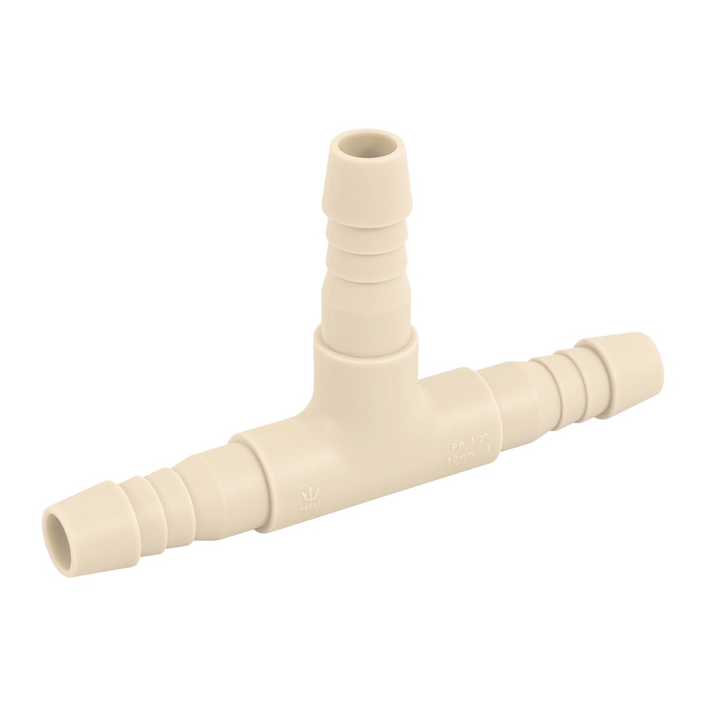 [T48569] Tee inserción 1/2' de polipropileno, Foset