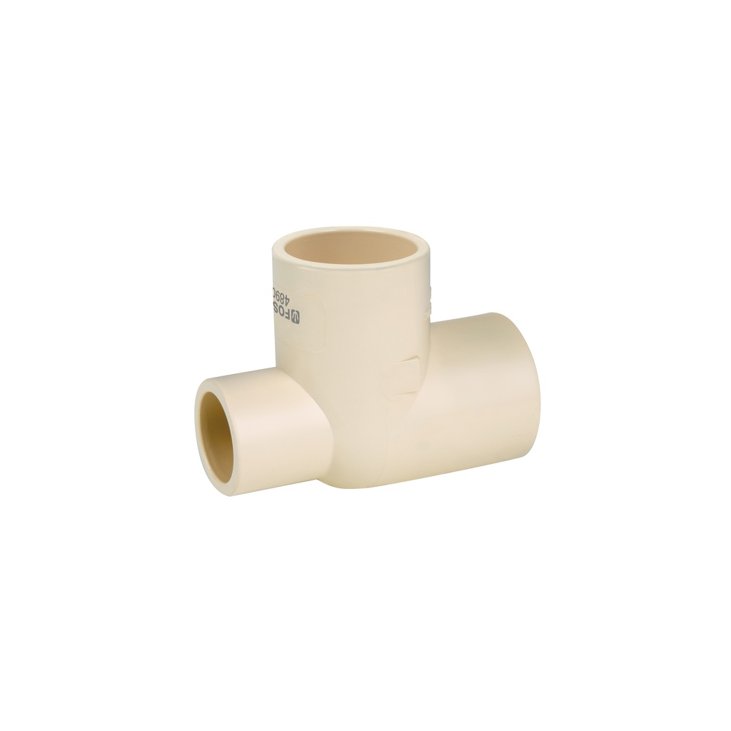 [T48908] Tee reducida lateral de CPVC 3/4' x 1/2' x 3/4', Foset
