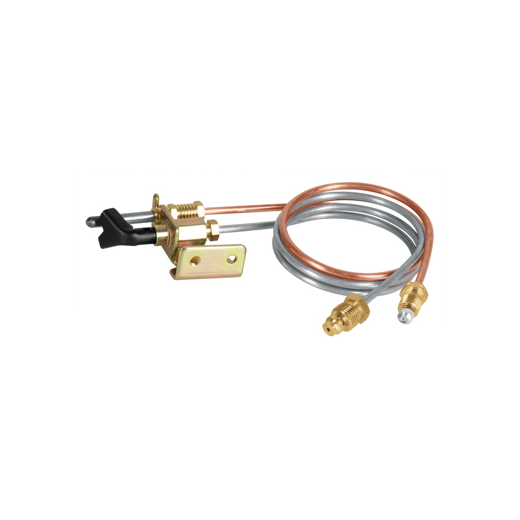 [T46146] Termopar con piloto, tubo de aluminio, 60 cm, Foset