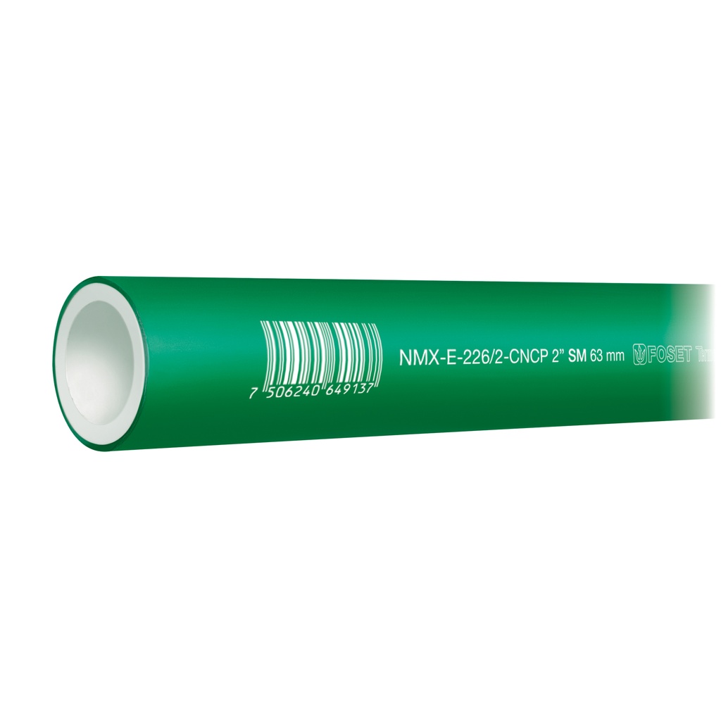 Tubo de 2' de PPR hidráulico de 4 m, Foset