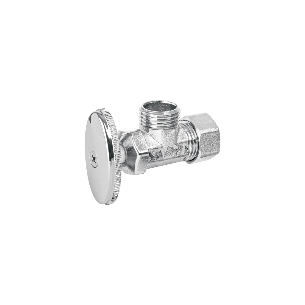 Llave angular de 1/2', de compresión, barrilito, BASIC