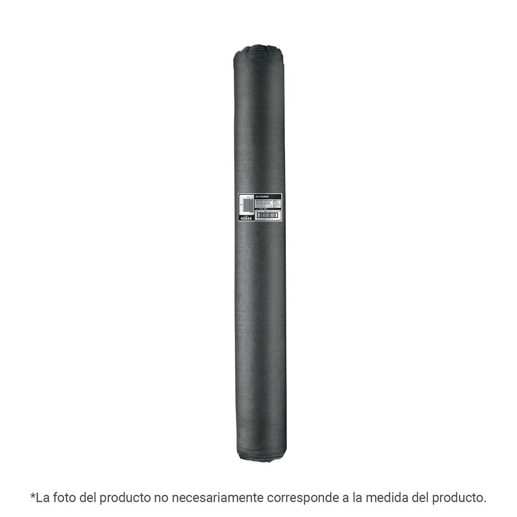 Rollo de malla sombra raschel 90% de 15m x 2m, negro, FIERO