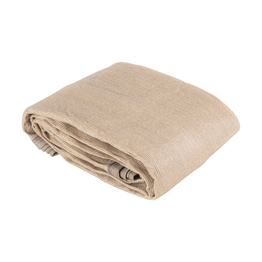 Toldo raschel beige de 3 m, 90% sombra, ancho 3 m, FIERO