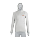 Playera protección solar,m. larga, c/gorro,hombre,G, TRUPER
