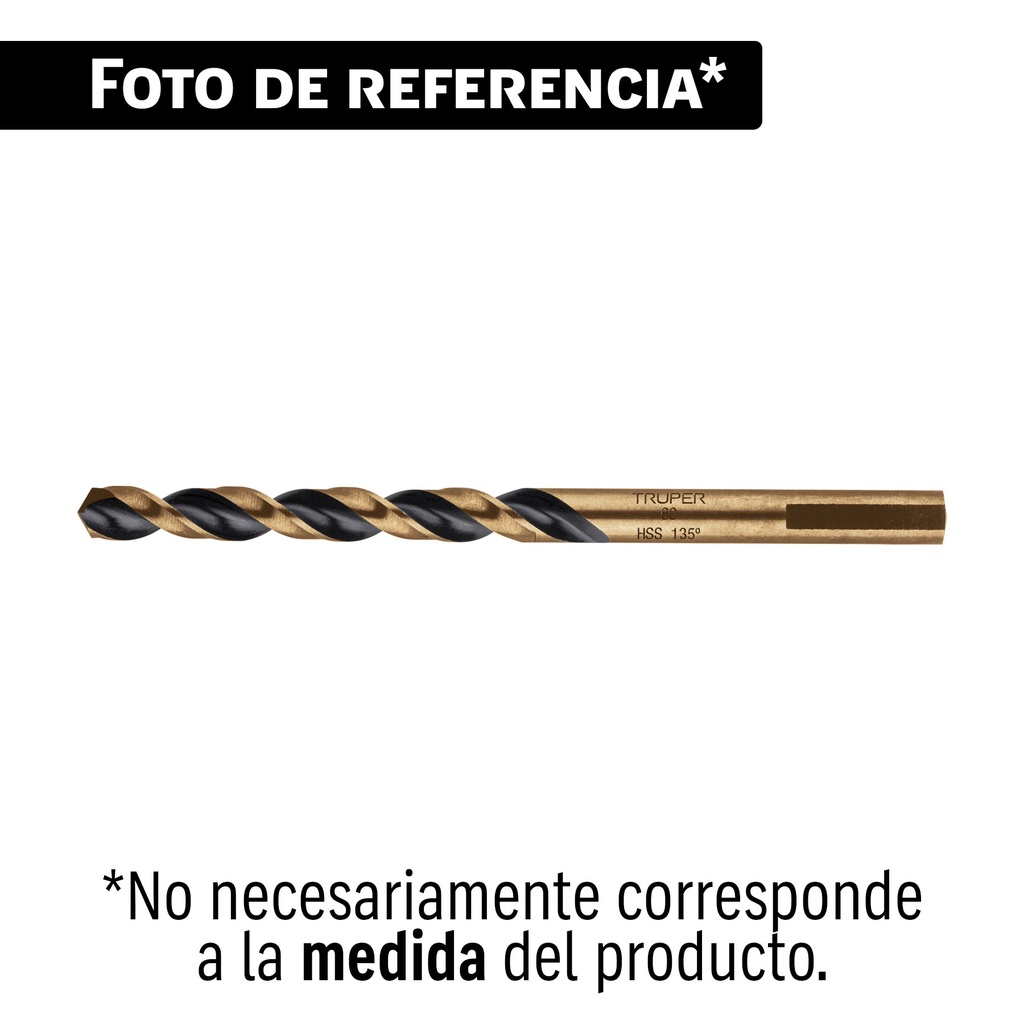 Broca HSS 15/32' Trugold para metal en blíster, EXPERT